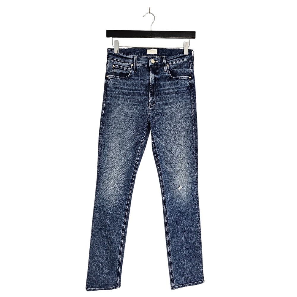 MOTHER The Dazzler Hoover High Rise Skinny Getalongs Blue Jeans 27 Preowned